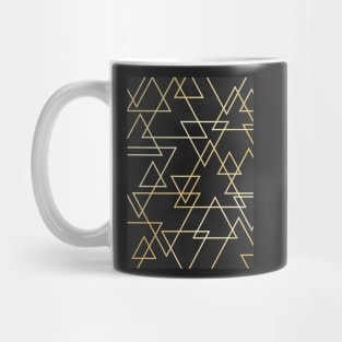 Black & Gold Geo Pattern Mug